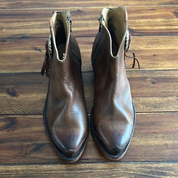 Lucchese Leather Ankle Boots - Picture 4 of 5